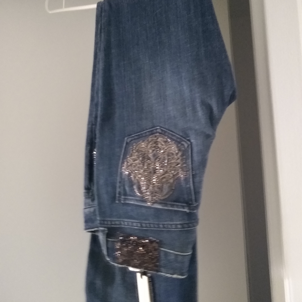 Express Rhinestone Jeans - Picture 2 of 5